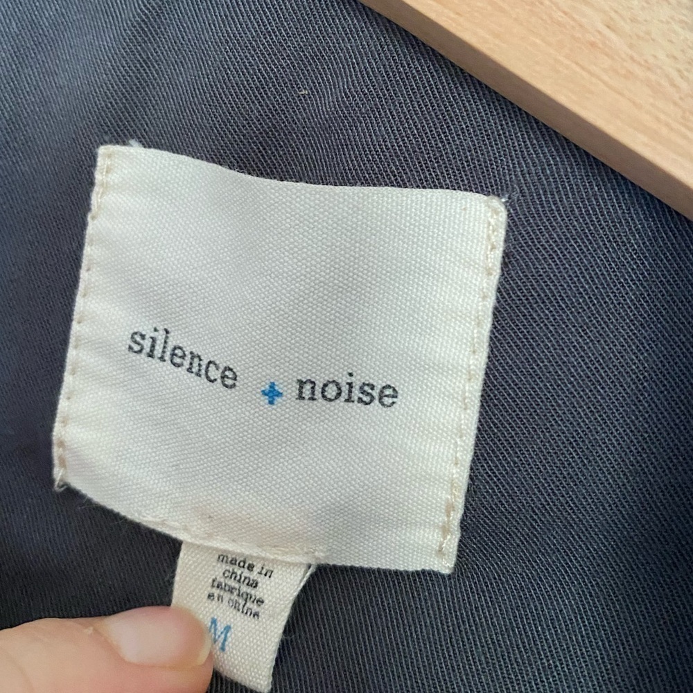 SILENCE + NOISE RAYON OPEN FRONT JACKET WITH POCKETS SIZE M - Picture 3 of 4